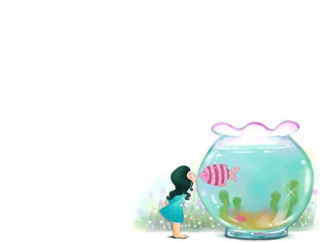 可爱小女孩小萝莉PPT背景图片-大怪兽分享