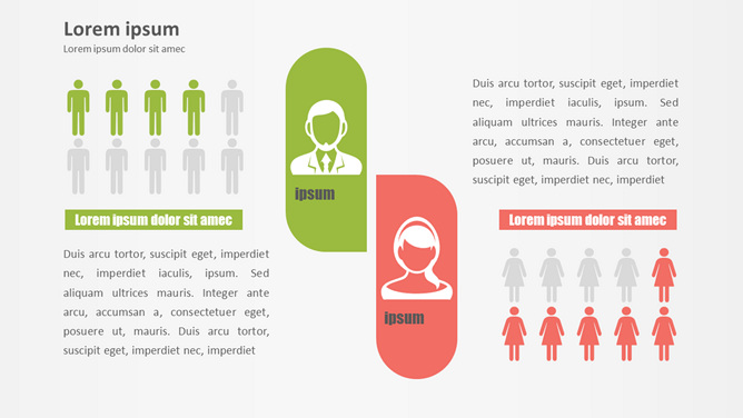 男人女人对比PPT素材-大怪兽分享