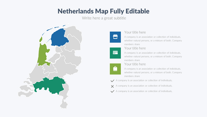 荷兰地图PPT素材-大怪兽分享