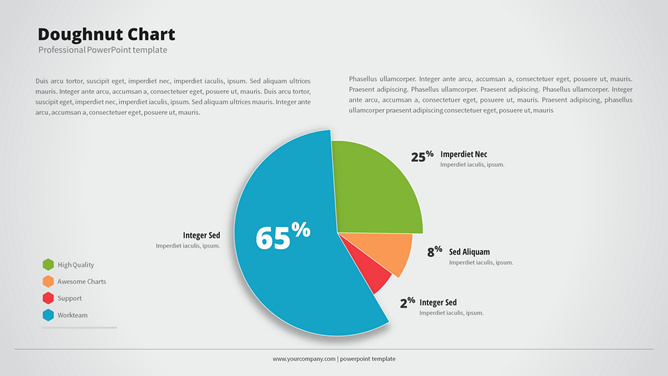份额占比饼图PPT素材-大怪兽分享