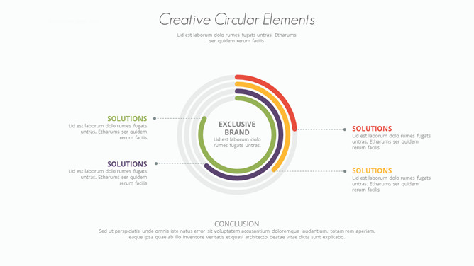 多层环形图PPT图形素材-大怪兽分享