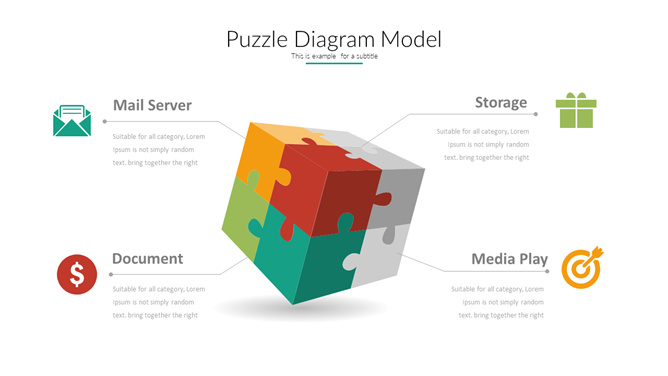 立体立方体拼图PT图形-大怪兽分享