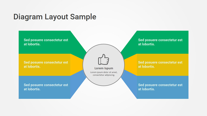 六项聚合总分关系PPT图形-大怪兽分享