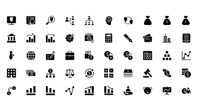 250个矢量可编辑PPT小图标-大怪兽分享