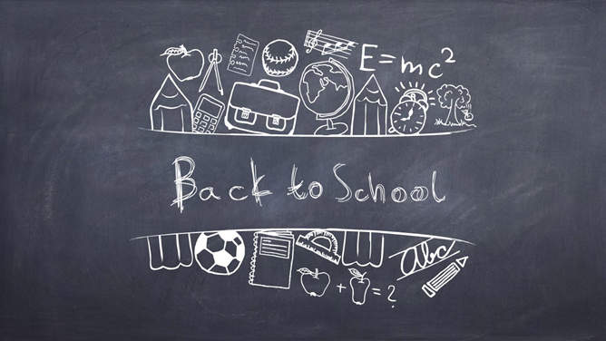 黑板粉笔字效果PPT小图标-大怪兽分享