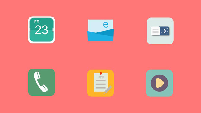 扁平化PPT绘制小图标素材-大怪兽分享