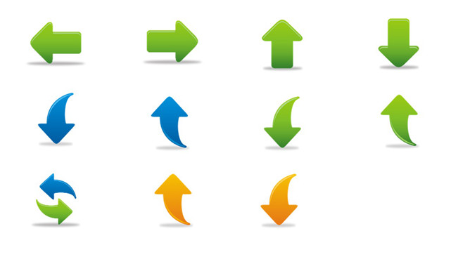 透明背景PPT箭头图片素材-大怪兽分享