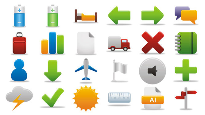 400个透明背景PNG小图片素材包-大怪兽分享