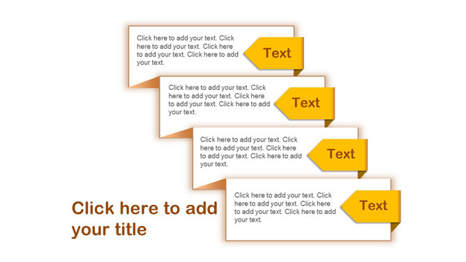 折纸效果幻灯片文本说明框-大怪兽分享