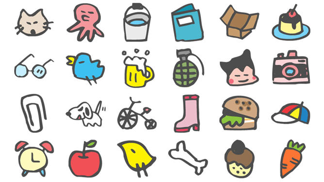 259个可爱儿童画风格PNG小图片-大怪兽分享