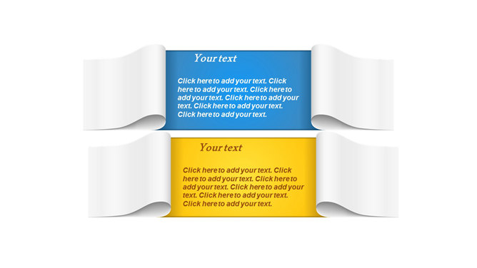 创意立体翻纸文本框PPT素材-大怪兽分享