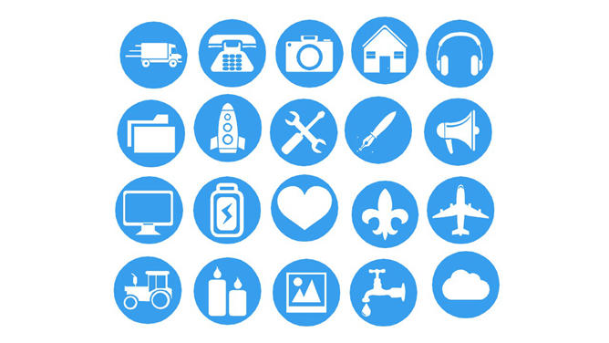 常用幻灯片小图标素材-大怪兽分享