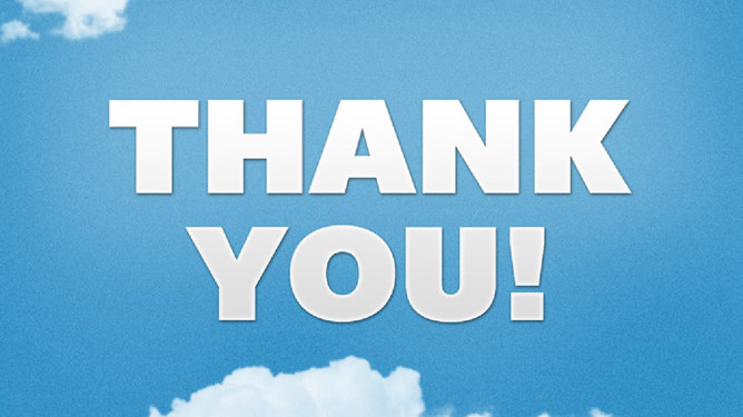 质感Thank You结束语PPT模板-大怪兽分享