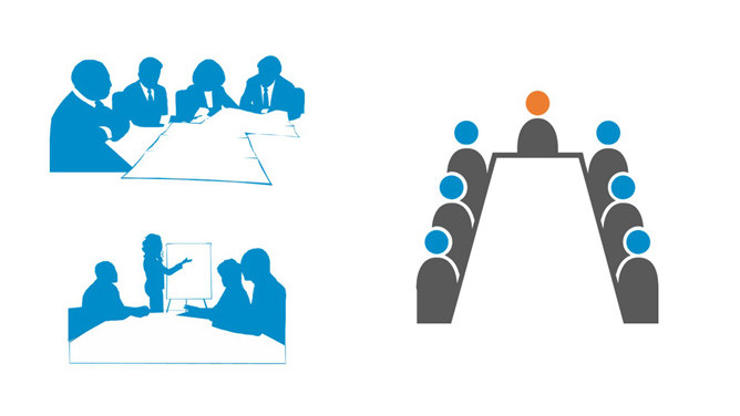 开会会议剪影PPT图片素材-大怪兽分享