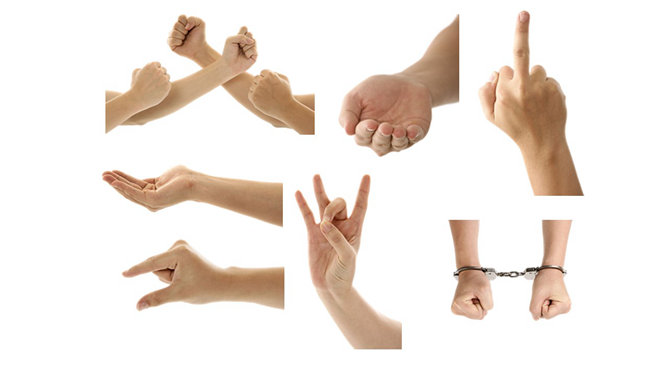 透明背景手势PPT图片(45张)-大怪兽分享