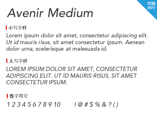 Avenir Medium Oblique字体-大怪兽分享