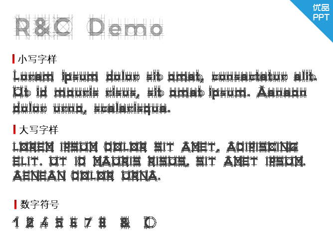 R&C Demo字体-大怪兽分享