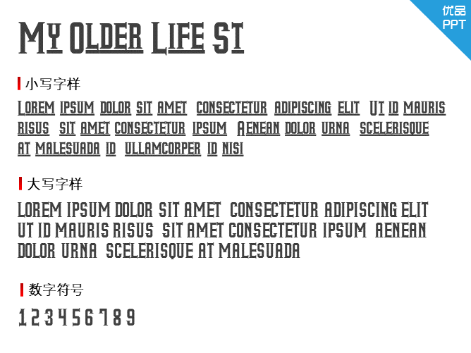 My Older Life St字体-大怪兽分享