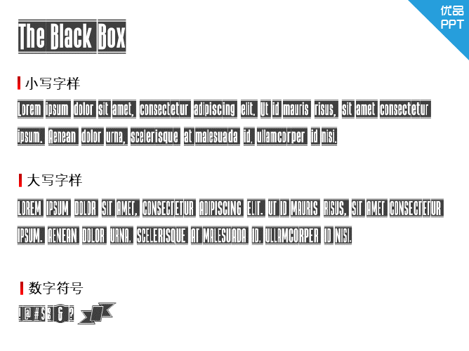 The Black Box字体-大怪兽分享