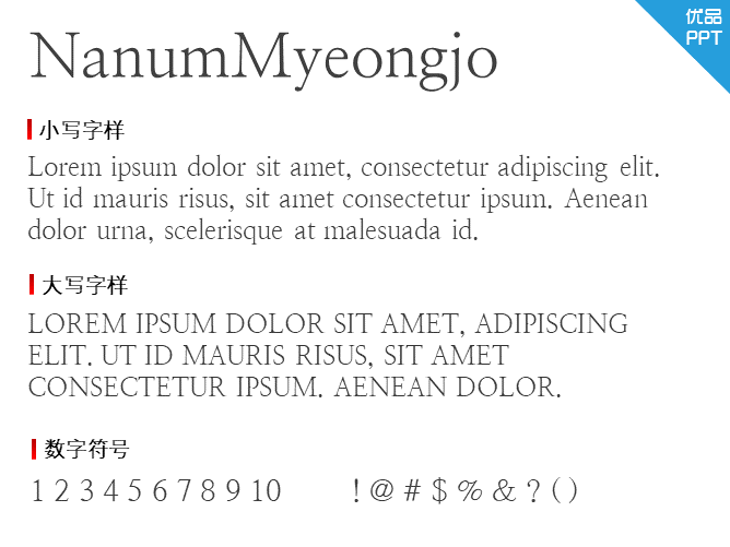 NanumMyeongjo字体-大怪兽分享