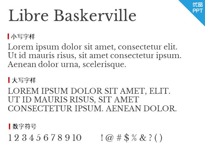 Libre Baskerville字体-大怪兽分享