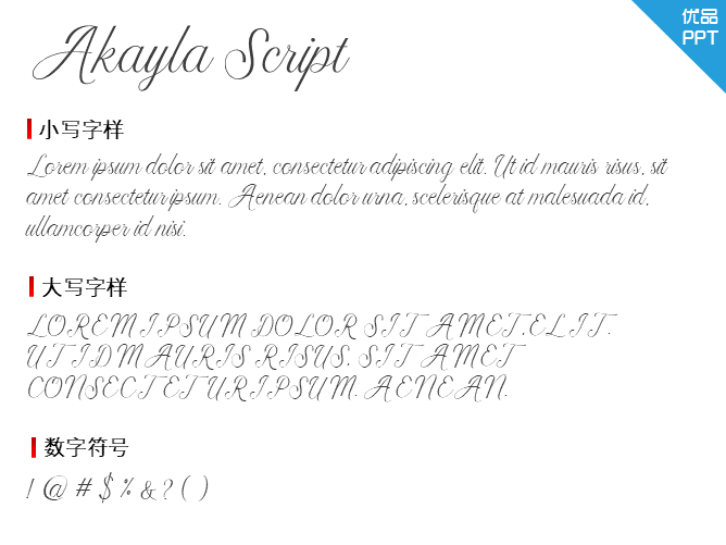 Akayla Script PERSONAL USE字体-大怪兽分享