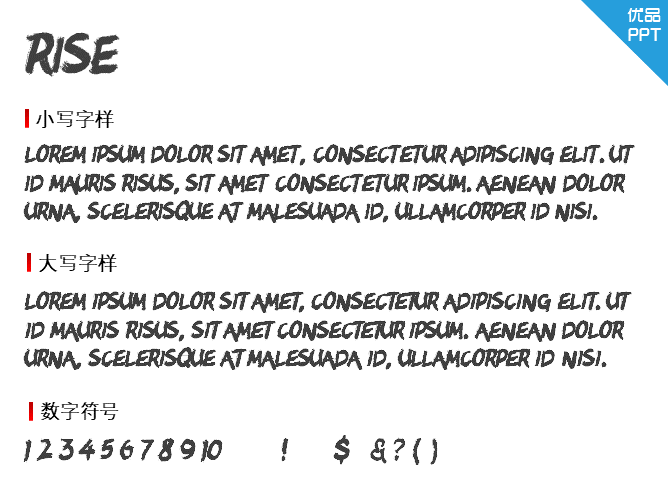 Rise字体-大怪兽分享