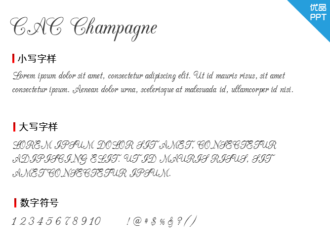 CAC Champagne字体-大怪兽分享