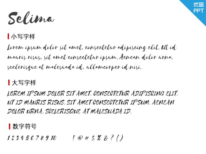 Selima字体-大怪兽分享