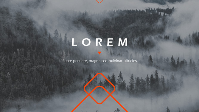 自然森林图文排版杂志风PPT模板-大怪兽分享