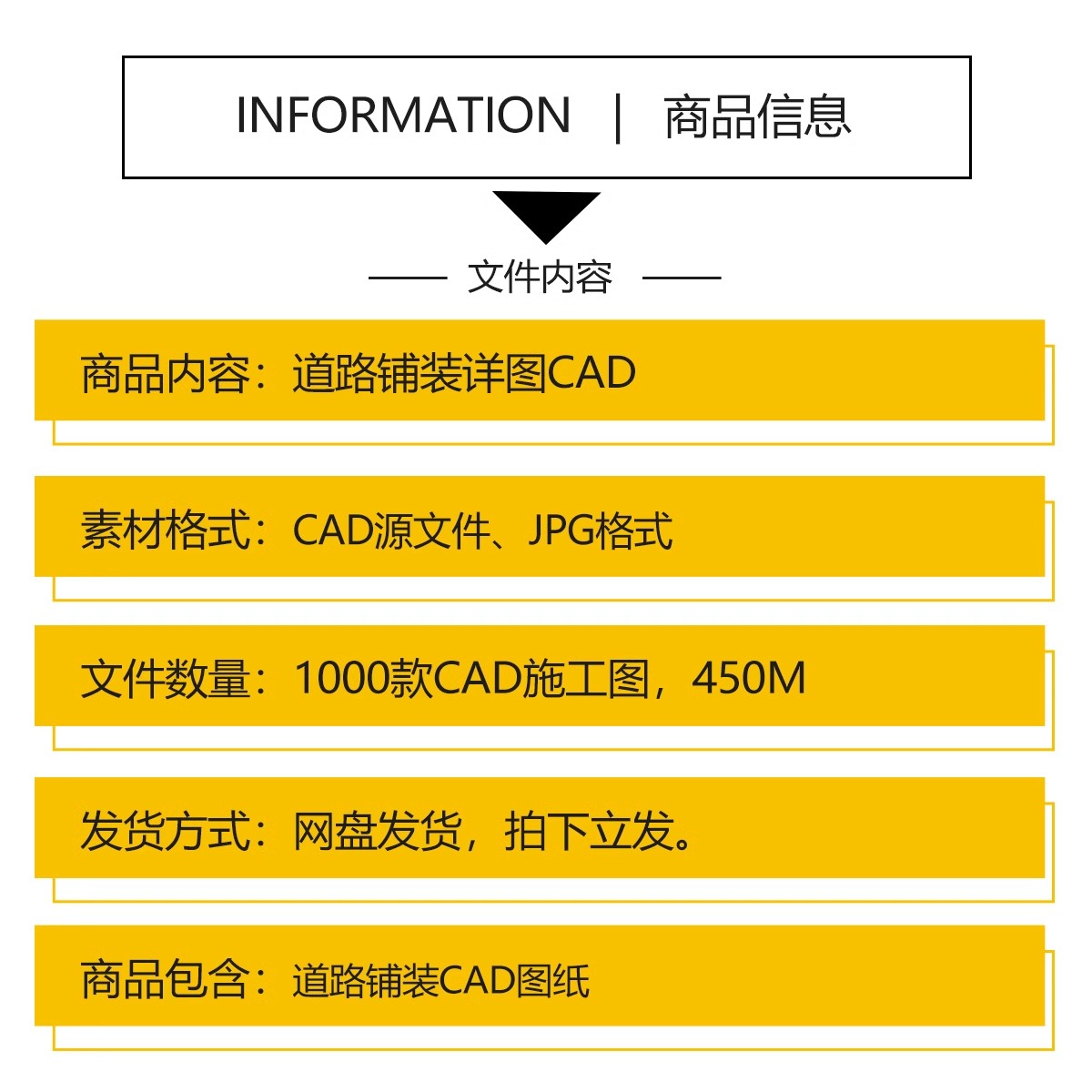 图片[2]-1000款，道路园路CAD施工图纸 景观园林铺装地面平面立面节点大样剖面详图-大怪兽分享