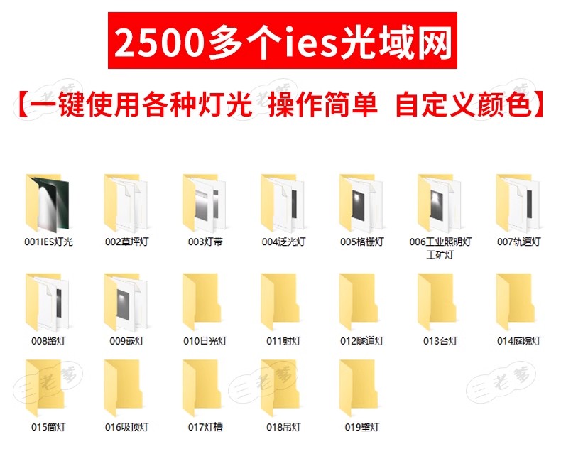 图片[3]-IES光域网enscape灯光ens草图大师灯带筒灯射灯壁灯su素材轨道灯-大怪兽分享