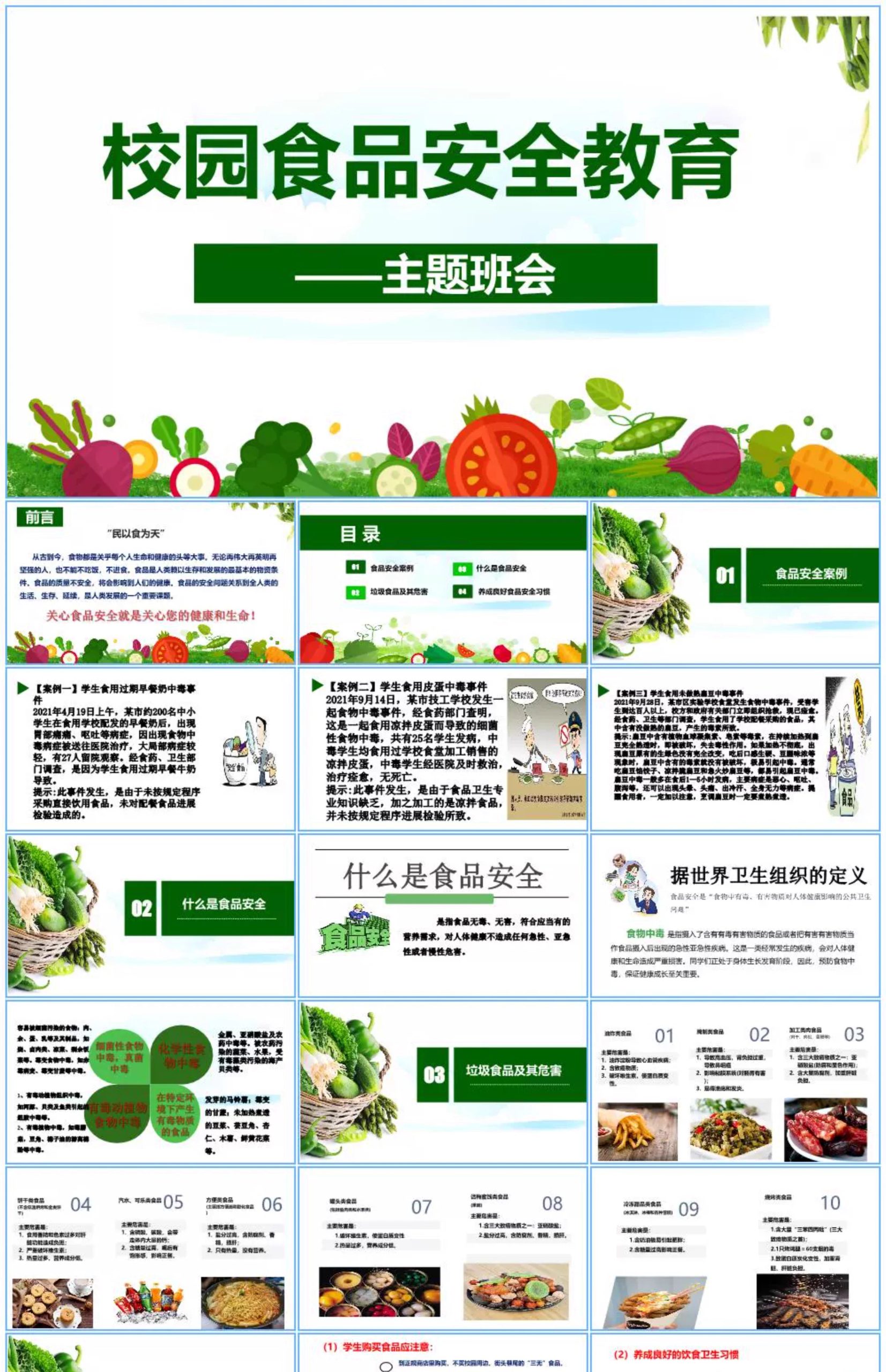 图片[2]-食品安全ppt模板幼儿园家长进课堂培训中小学教育班会课件预防健-大怪兽分享