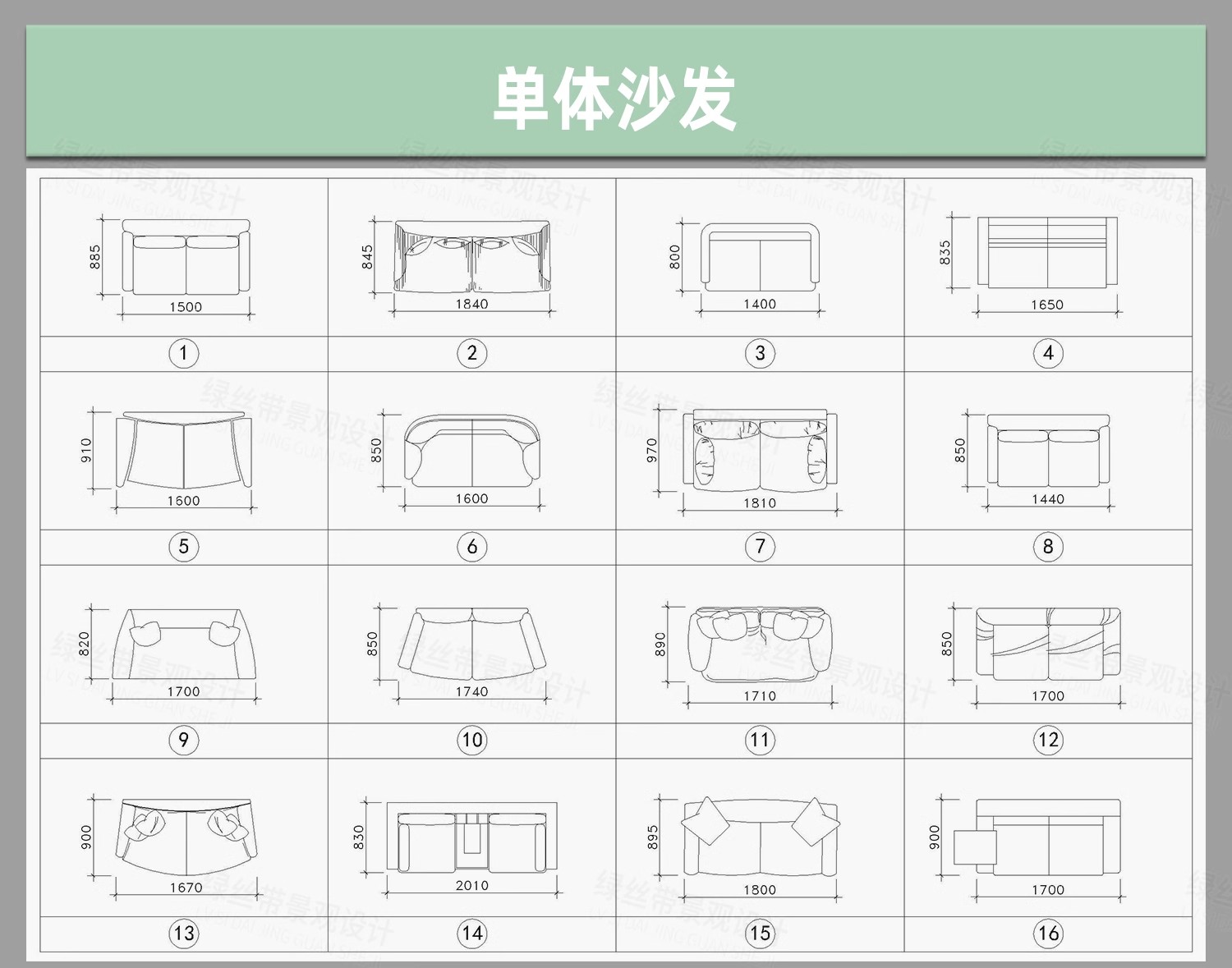 图片[2]-平面立面图块cad图库室内设计家装软装家具沙发椅子床具网红模块-大怪兽分享