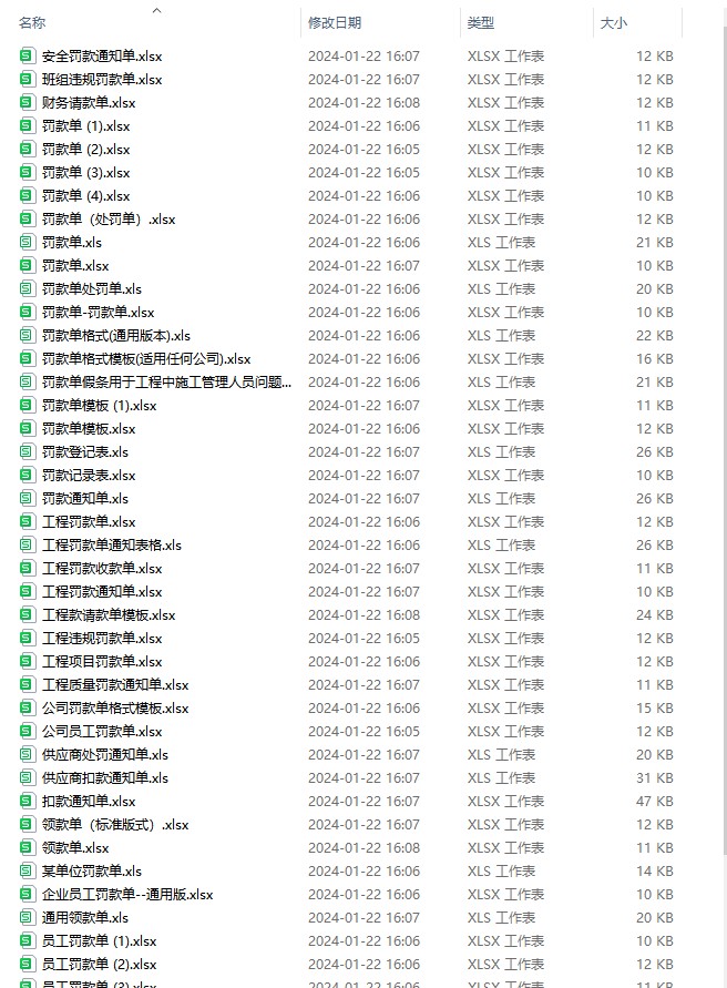 图片[2]-员工罚款单通知单工地工程项目公司企业班组长违规excel表格模板-大怪兽分享