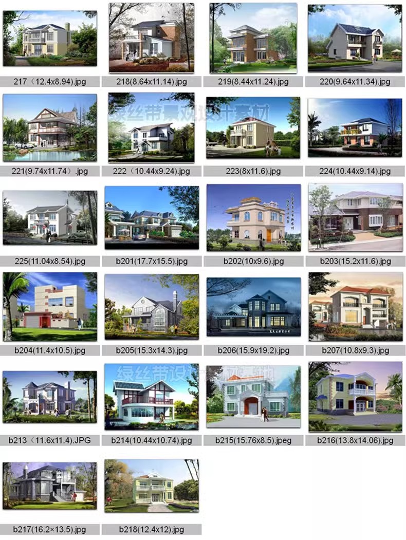 图片[3]-自建房别墅建筑新农村乡村效果施工图三层房屋结构设计图cad图纸-大怪兽分享