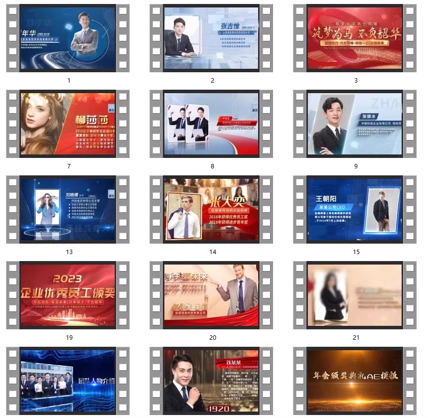 图片[4]-AE模板简洁大气企业人物介绍简介展示年度表彰年会颁奖优秀员工-大怪兽分享