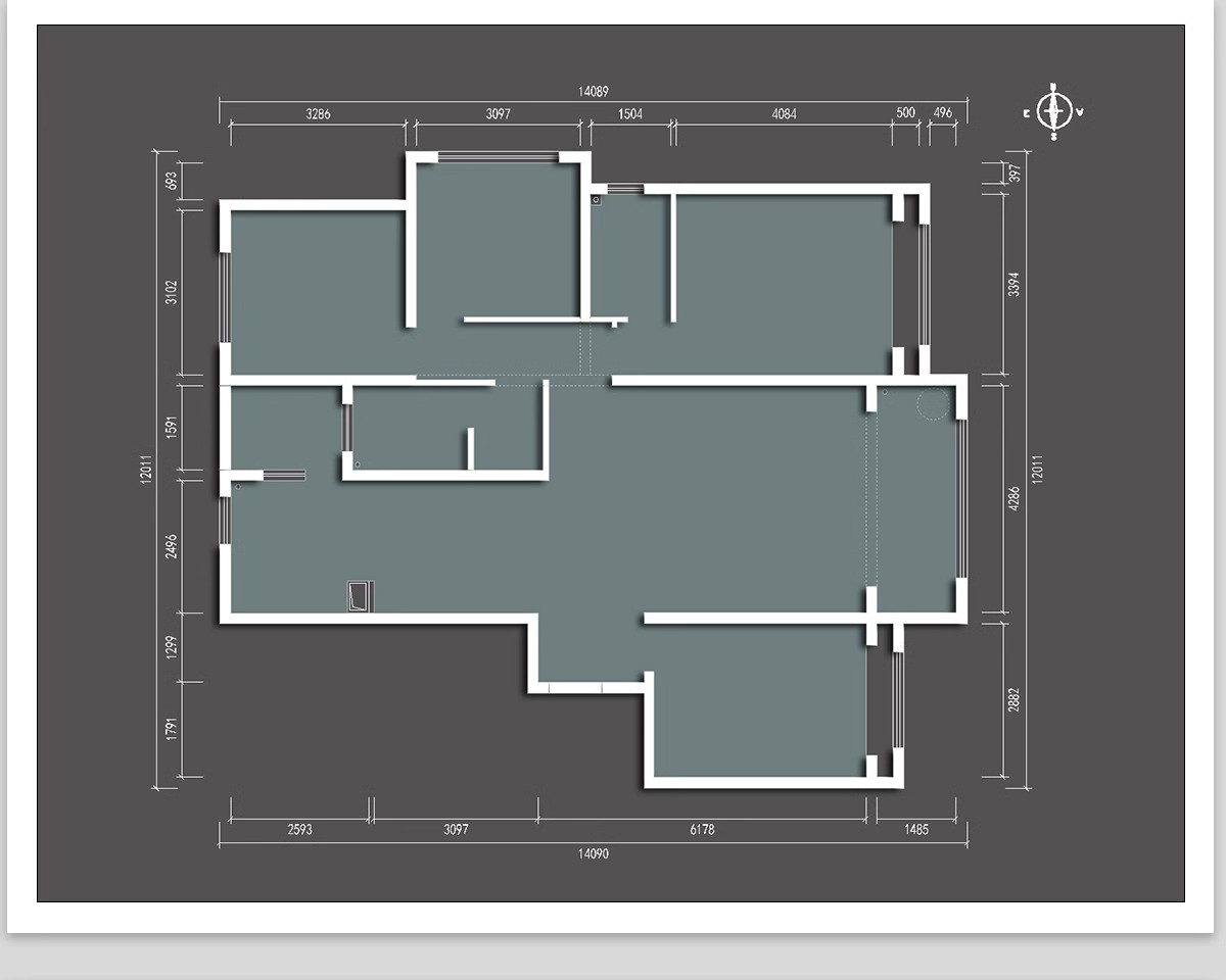 图片[4]-100种，家装室内相同户型图改造不同设计方案CAD平面图布局图合集-大怪兽分享