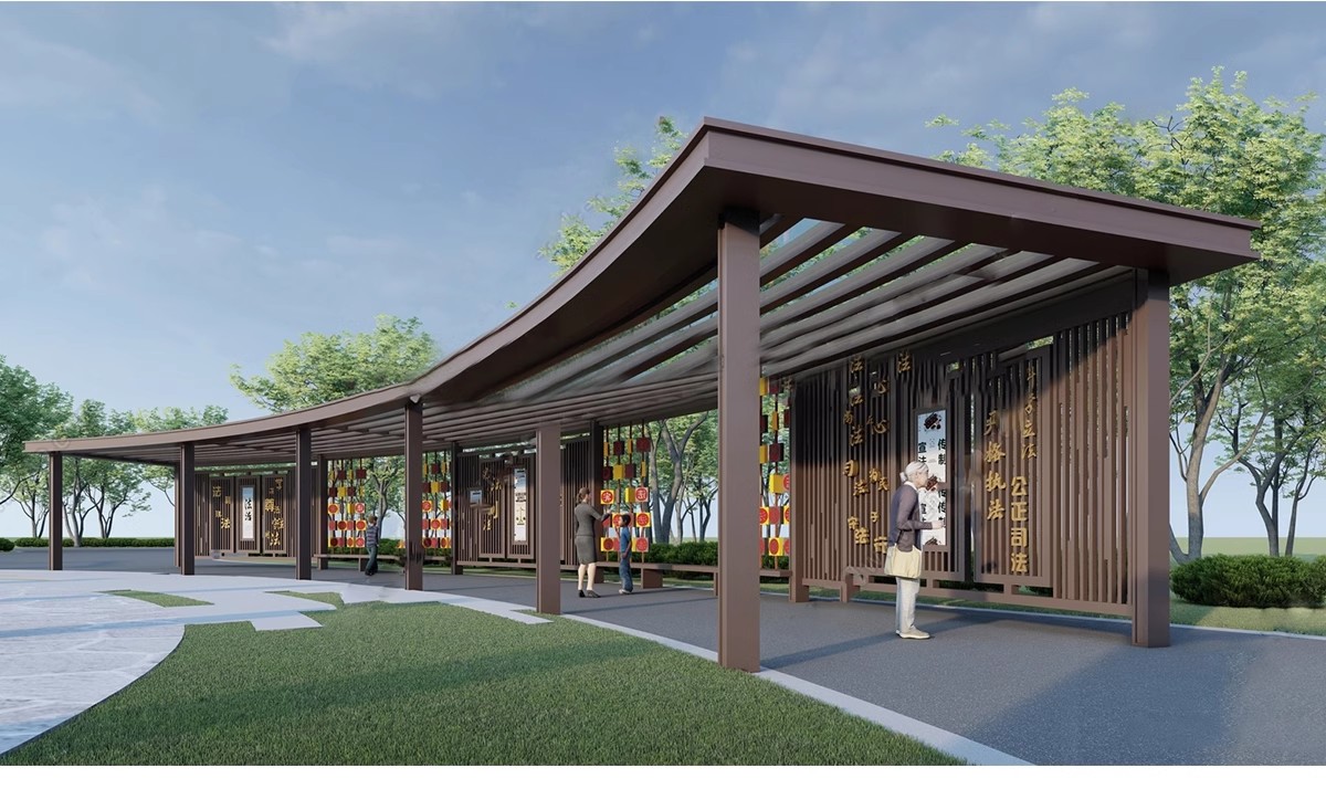 图片[4]-庭院防腐 木 花架休闲葡萄架长廊公园户外景观廊架su模型草图大师-大怪兽分享