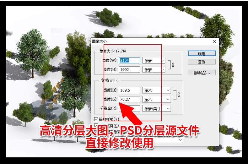 图片[5]-鸟瞰植物PSD分层素材合集景观园林建筑设计后期效果图树木ps花草-大怪兽分享
