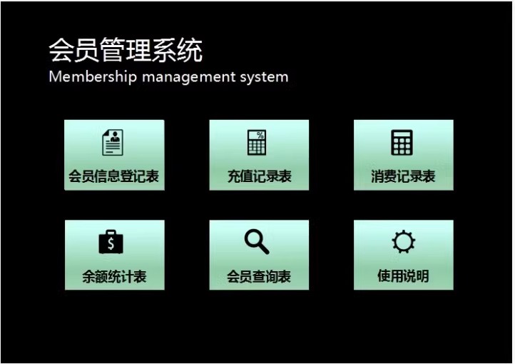 图片[4]-VIP会员管理系统店铺积分理发店美发店洗车店健身房餐饮excel表格-大怪兽分享