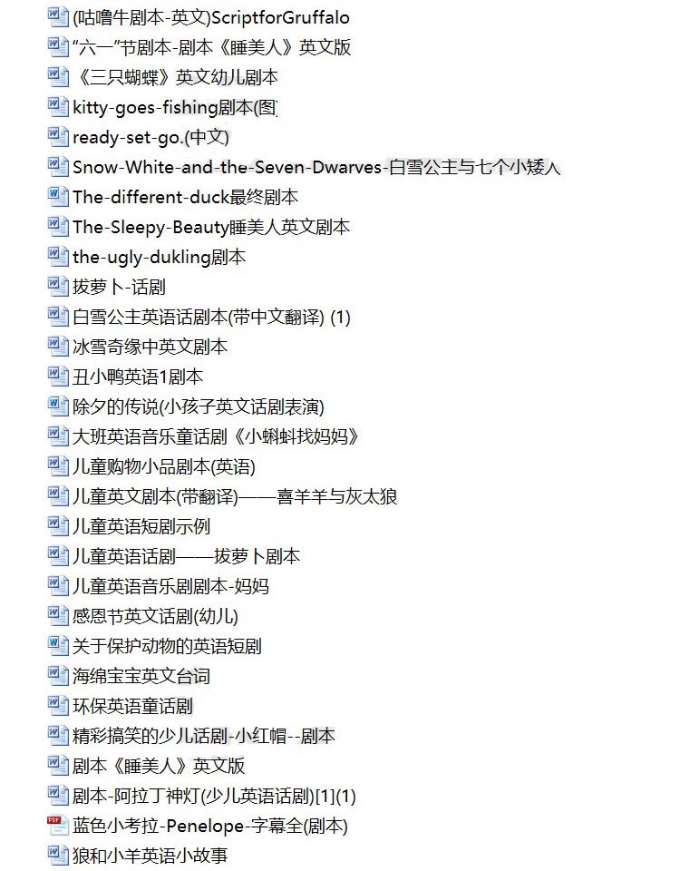 图片[3]-儿童英语剧本话剧ppt校园英文童话故事幼儿园情景剧舞台word剧本-大怪兽分享