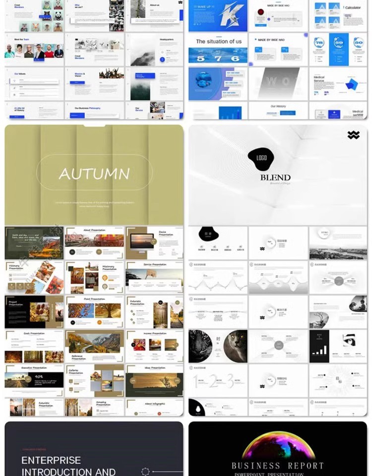 图片[2]-欧美高端PPT模板简约国外英文极简风商务述职公司企业简介绍素材-大怪兽分享