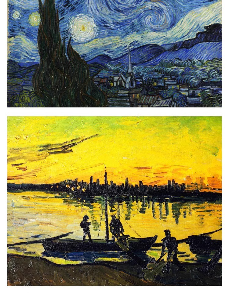 图片[2]-梵高油画高清电子图片印象派人物风景写生临摹喷绘打印装饰画素材-大怪兽分享