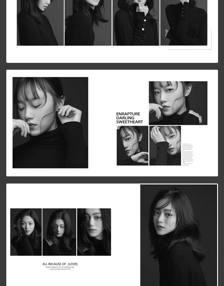 图片[3]-高端时尚黑白纯色个人艺术照写真相册影楼排版照片PSD模板素材-大怪兽分享