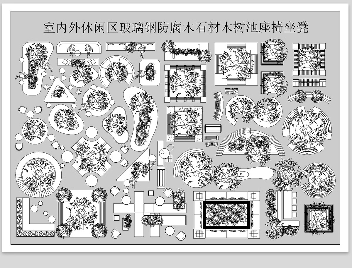 图片[3]-公园树池园林景观节点cad施工图 现代圆形树阵广场商业功能区图库-大怪兽分享