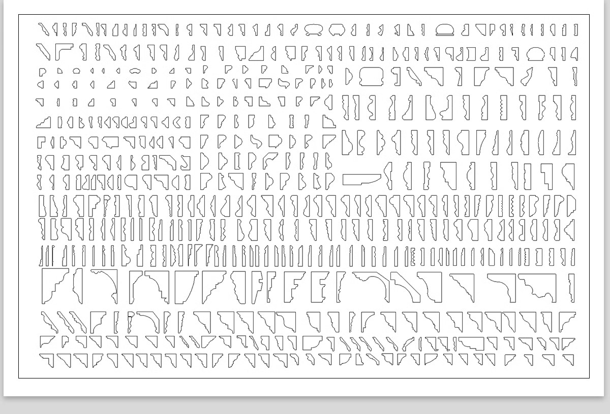图片[5]-CAD装饰线条大样图剖面踢脚线门套线天花角石膏线框素材图库-大怪兽分享