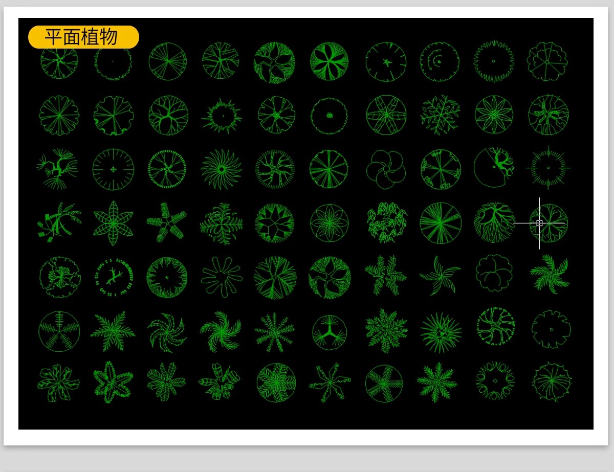 图片[5]-园林景观设计CAD植物图块人物平面立面铺装拼花施工图库图例素材-大怪兽分享