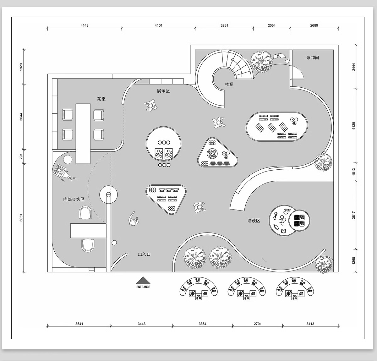 图片[5]-文创CAD施工图效果图 室内装修设计特产店铺纸咖啡厅礼品商店图库-大怪兽分享
