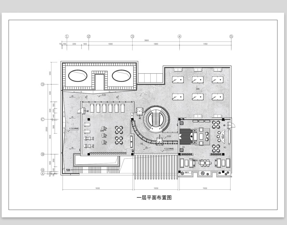 图片[5]-台球厅俱乐部cad施工图纸 装修设计工装室内休闲娱乐台球室效果图-大怪兽分享